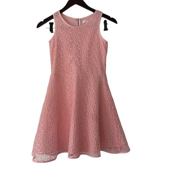 Other - Girls Pink Party Lace-inspired Dress